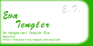 eva tengler business card